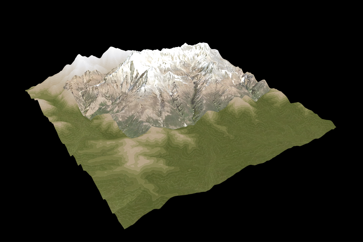 Step 4: Multiple detailed satellite images stitched with GDAL